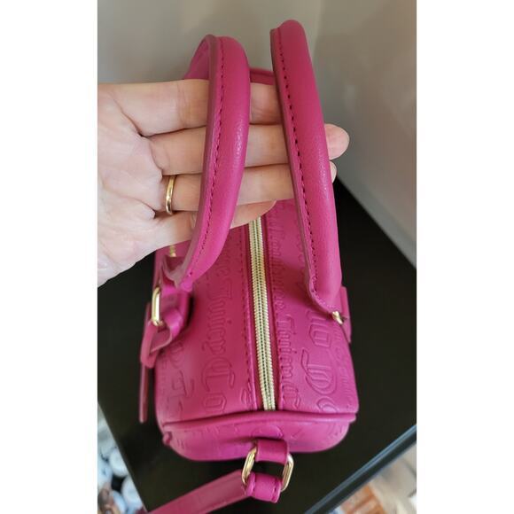 JUICY COUTURE Bag Speedy Satchel - Hot Pink & Matching Wristlet - Picture 13 of 16